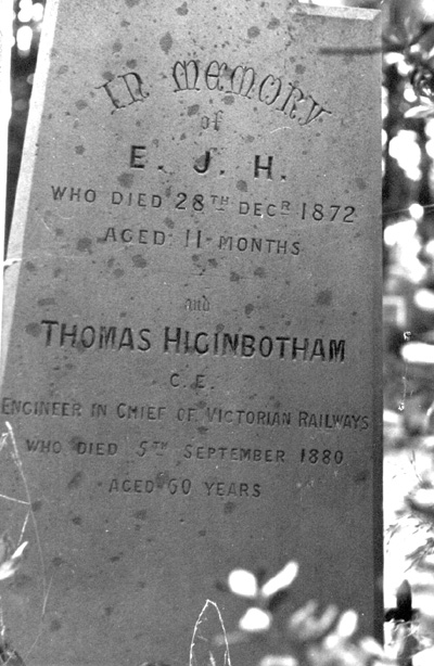 Thomas Higginbotham-gravestone-St Andrews church graveyard