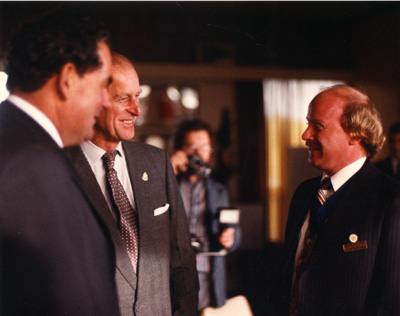 Prince Phillip and G.S Brighthorpe