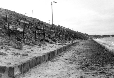 Storm damage-Brighton beach baths site