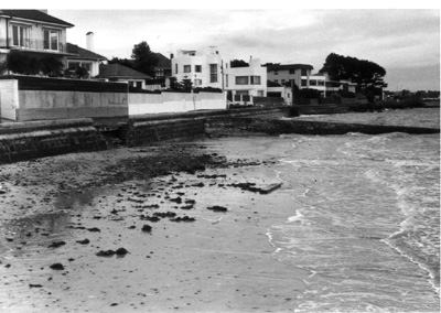 Storm damage-Bay St beach-Brighton 