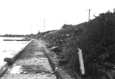 Storm damage-Brighton beach baths site