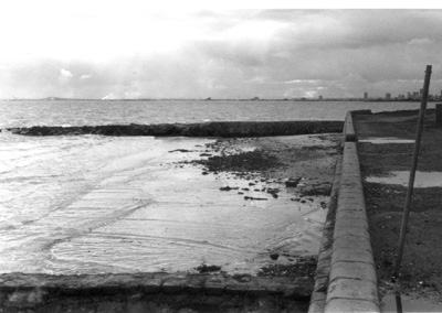 Storm damage-Bay St beach-Brighton 