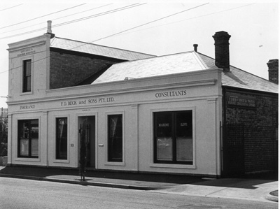 F.D Beck & Son's building-Bay St-Brighton