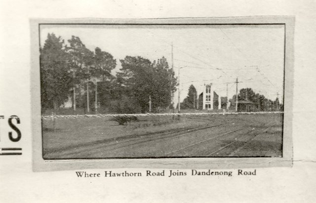 Hawthorn Road joining Dandenong Road