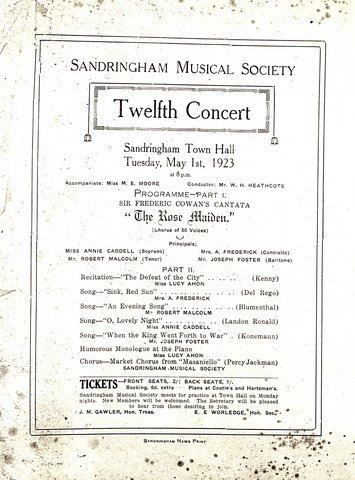 Sandringham Musical Society