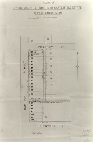 Subdivision of Portion Of Castlefield Estate, Sandringham