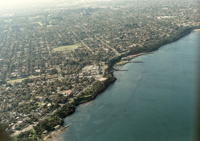 Beaumaris Bay - aerial view