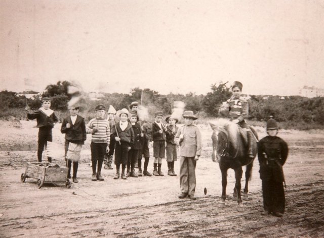 Boys in fancy dress, Beaumaris