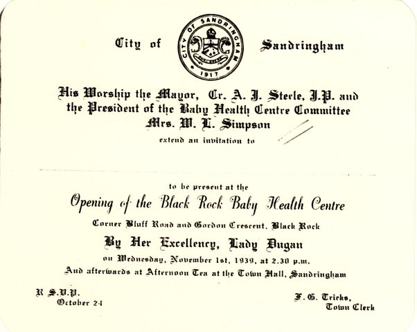 Baby Health Centre, Black Rock