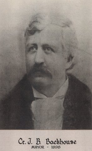 Cr J.B. Backhouse, Mayor of Brighton