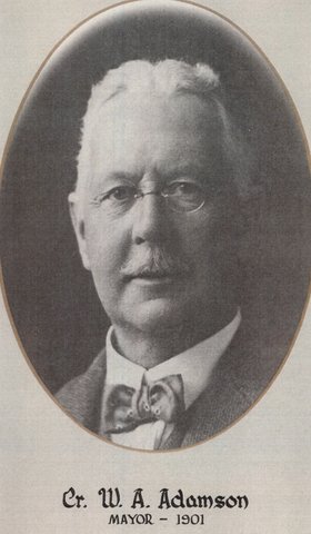 Cr W.A. Adamson, Mayor of Brighton