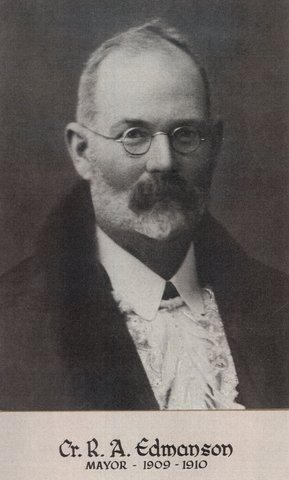 Cr R.A. Edmanson, Mayor of Brighton