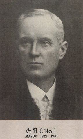 Cr H.E. Hall, Mayor of Brighton