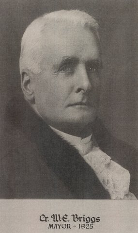 Cr W.E. Briggs, Mayor of Brighton