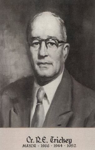 Cr R.E. Trickey, Mayor of Brighton