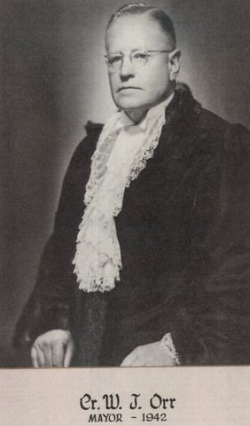 Cr W.J. Orr, Mayor of Brighton