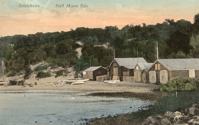 Boatsheds, Half Moon Bay