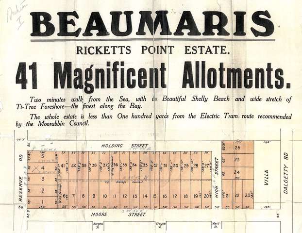 Rickett's Point Estate, Beaumaris