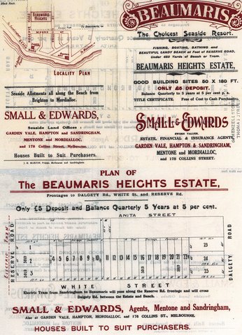 Beaumaris Rickett's Point Electric Tramway Estate