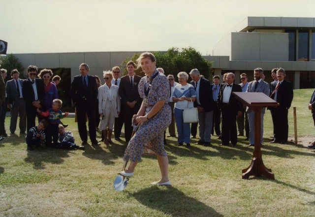 Narre Warren Library - turning the sod