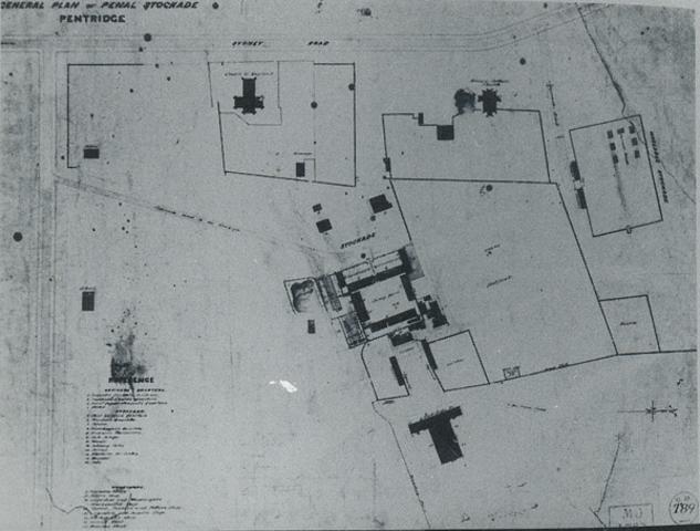 Plan of Pentridge Stockade 1854
