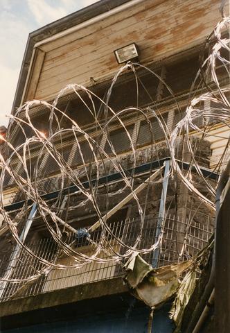 Pentridge Prison guard tower and razor wire