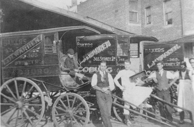 At the back of Warren's Bakery