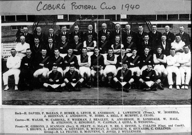 Coburg football club 1940 