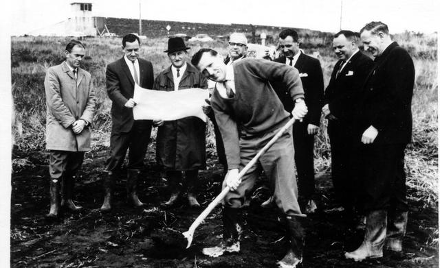 Turning of sod - Olympic swimming pool, East Coburg