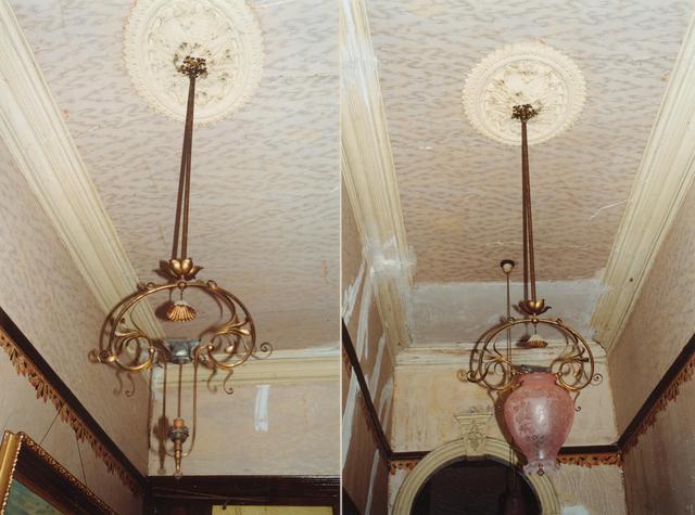 66 The Grove, Coburg - gas chandelier in hall