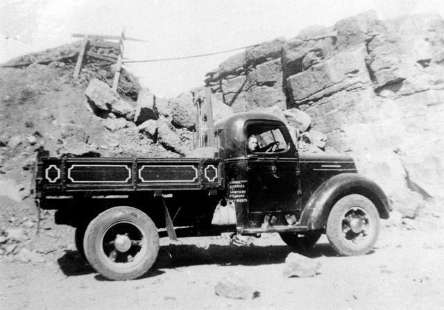 Queen Hill quarry, Shorts Rd Coburg - Andie Howie in truck