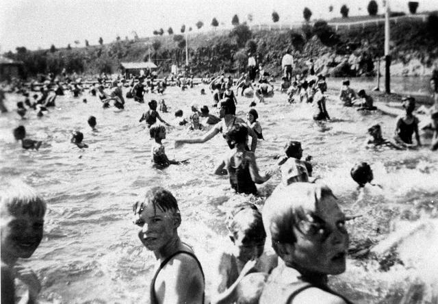 swimming at Coburg Lake Reserve