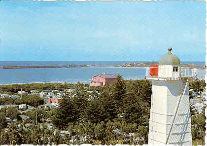 Lighthouse overlooking Lady Bay, Warrnambool, Vic.