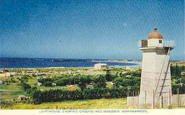 Lighthouse, camping ground and harbour, Warrnambool