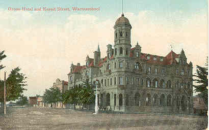 Ozone Hotel and Koroit Street, Warrnambool