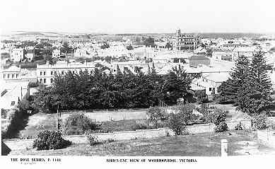Bird's-eye view of Warrnambool, Victoria