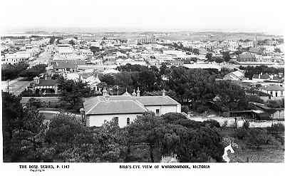 Bird's-eye view of Warrnambool, Victoria