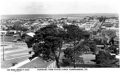 Panorama from water tower, Warrnambool, Vic.
