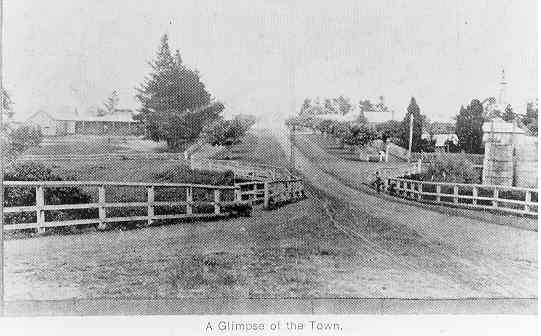 A glimpse of the town