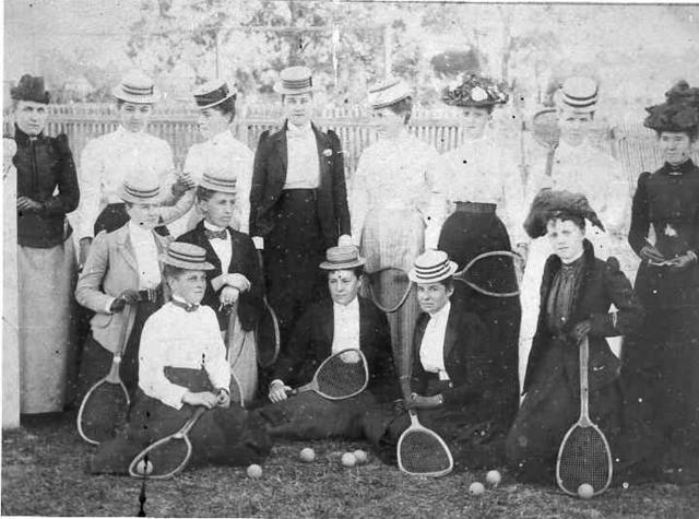 [Tennis party at Tandarook]