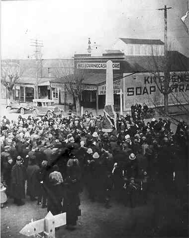 [Opening of Cobden War Memorial]