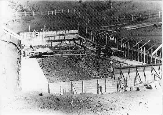[Cobden swimming pool under construction]