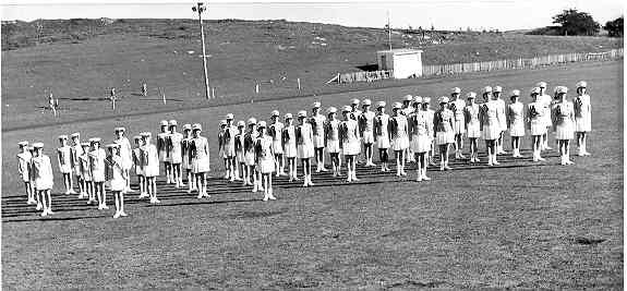 [Marching girls]