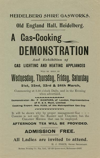 Cooking demonstration leaflet