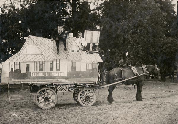 Decorated vehicle in Warringal Park
