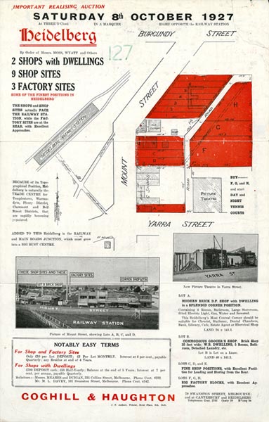 Real estate auction poster