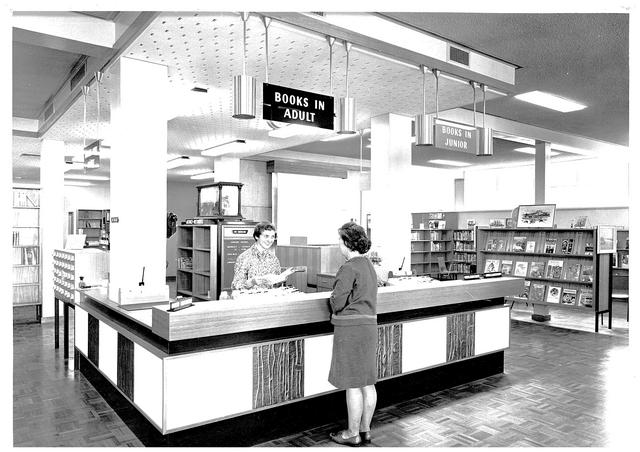 Williamstown Library Front Desk, 1968