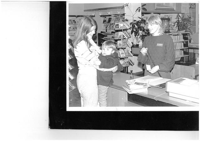 Williamstown Library Circulation Desk, 1983