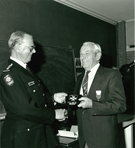 Councillor A.B. Shaw and Vic Joyce
