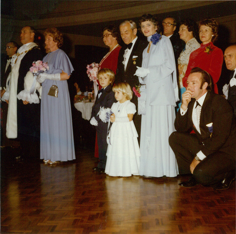 Councillor A.B. Shaw and others at the WIlliamstown Town Hall